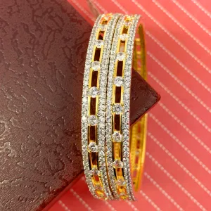American Diamond Stone Bangles (Design 2)