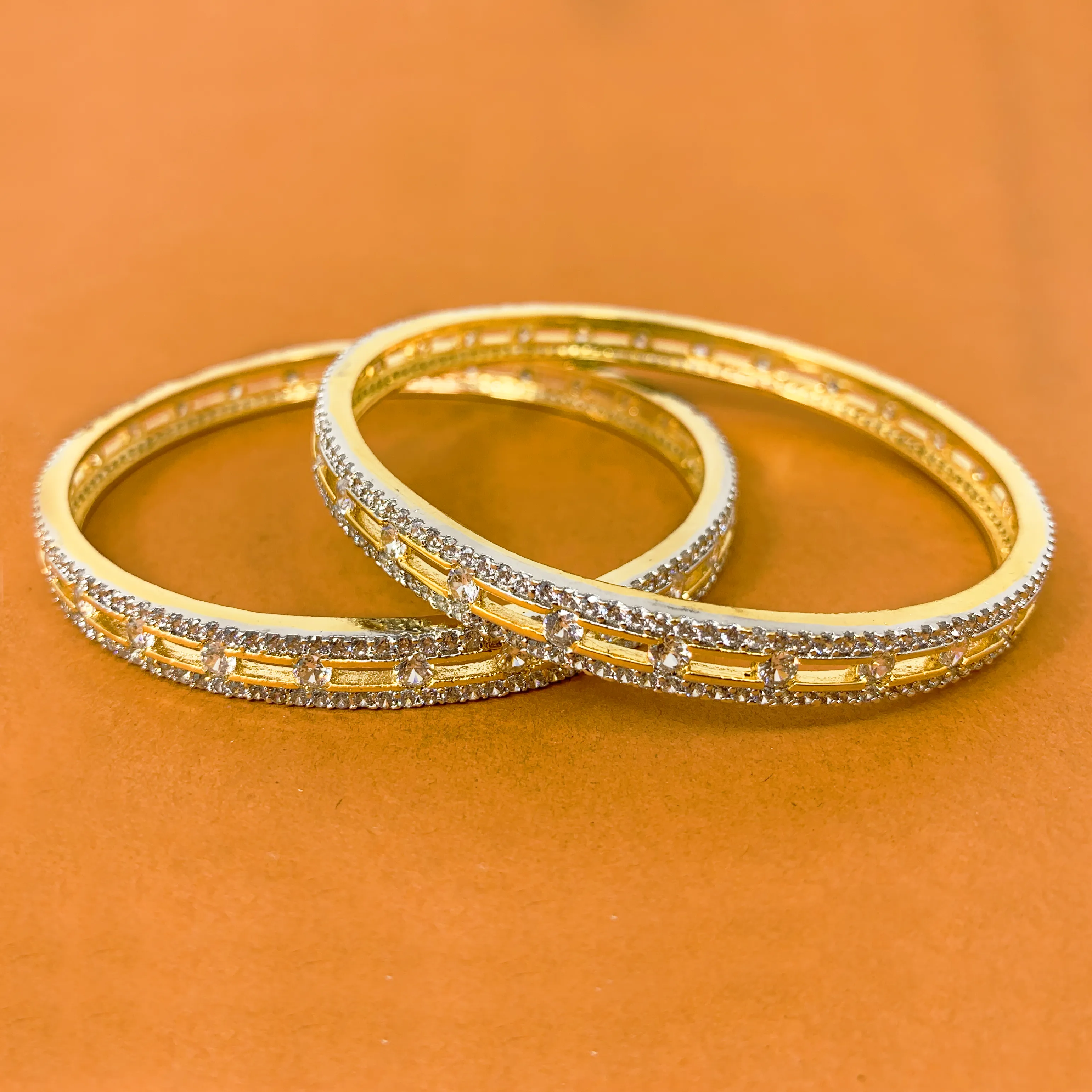 American Diamond Stone Bangles (Design 2)