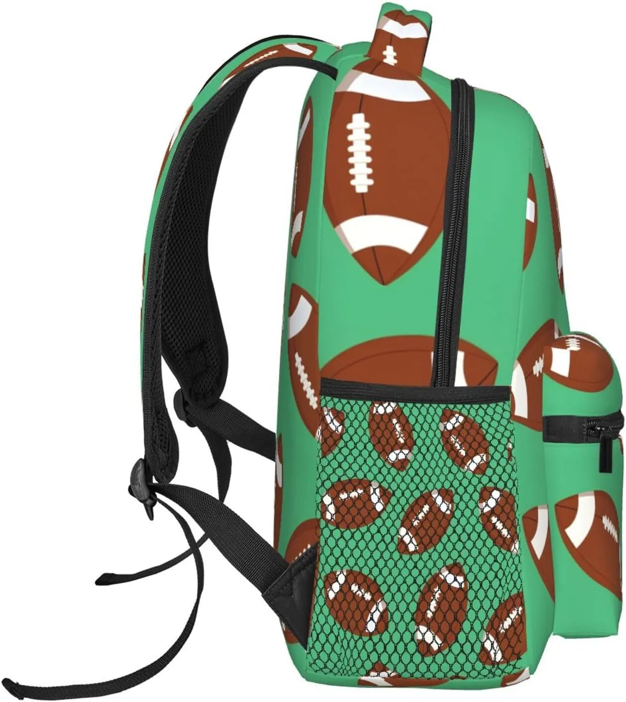 American Football Travel Laptop Backpack for Women Lightweight College Backpack Adjustable Fits 15.6 Inch Laptop Bag Waterproof for Gym, Men, Work