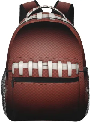 American Football Travel Laptop Backpack Women Lightweight Backpack Adjustable College Backpack Fits 15.6 Inch Laptop Waterproof Travel Backpack for Men, Work, Travel, Women