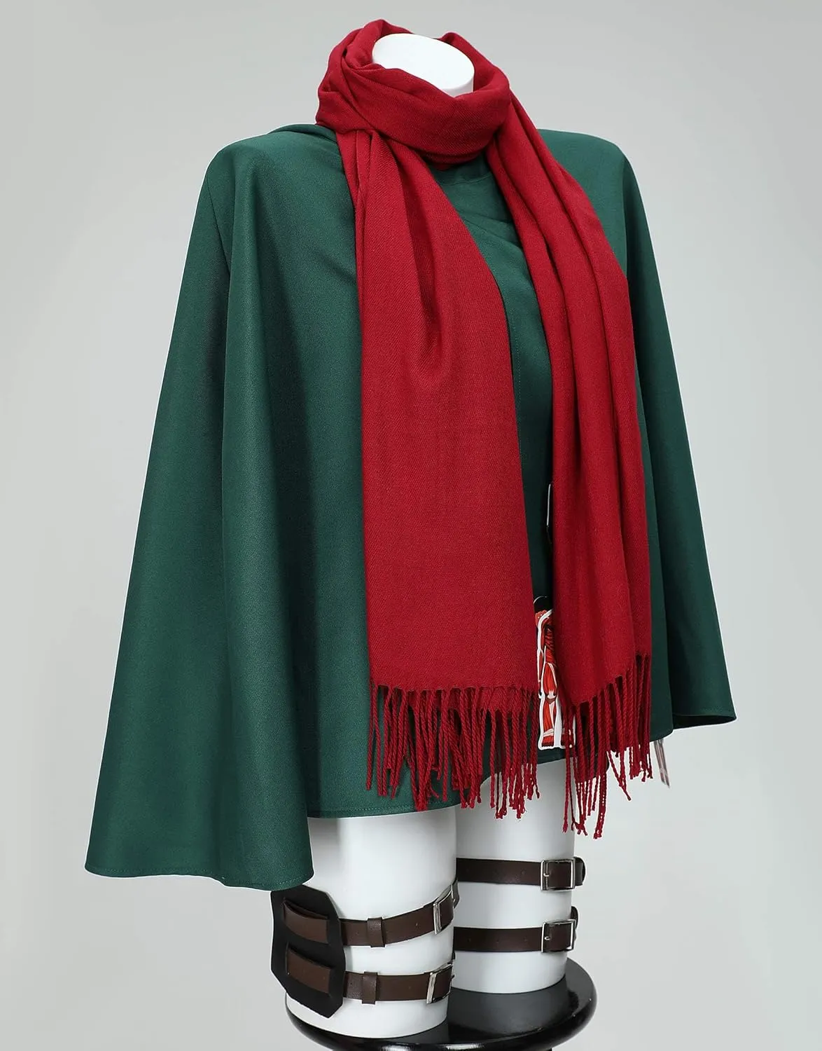 Attack On Titan Officially Licensed Scout Regiment Plush Cloak And Scarf Cosplay Costume