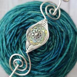 Aurora Borealis Shawl Pin- Noteworthy Czech Glass