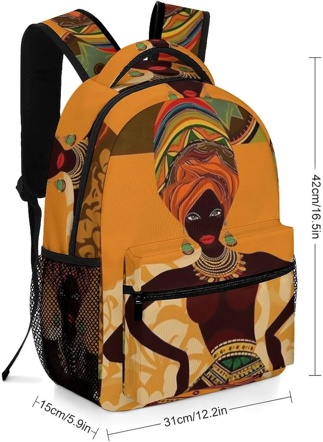 Backpacks African Woman Travel Bag Laptop Backpack Casual Daypack for Weekender Business Hiking
