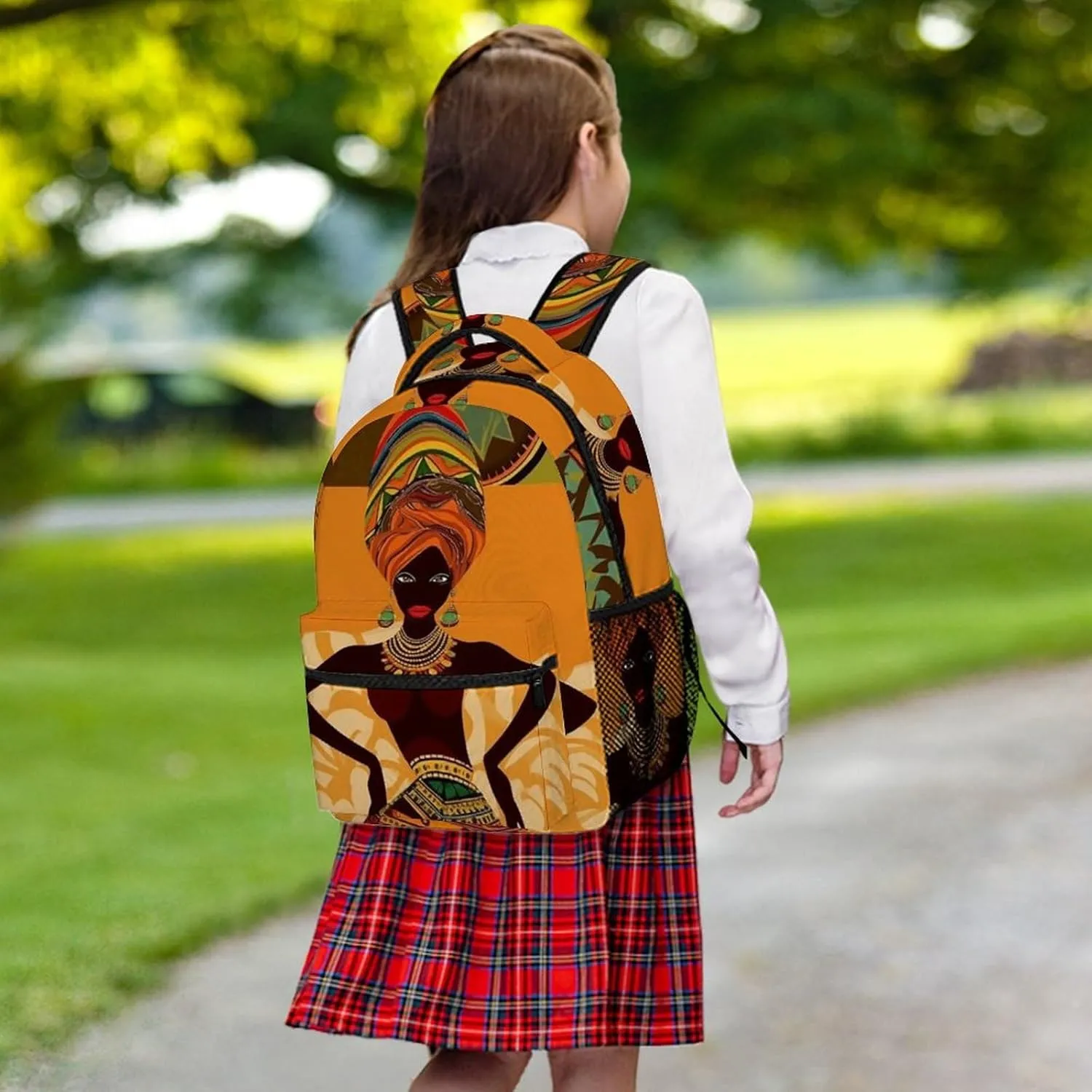 Backpacks African Woman Travel Bag Laptop Backpack Casual Daypack for Weekender Business Hiking