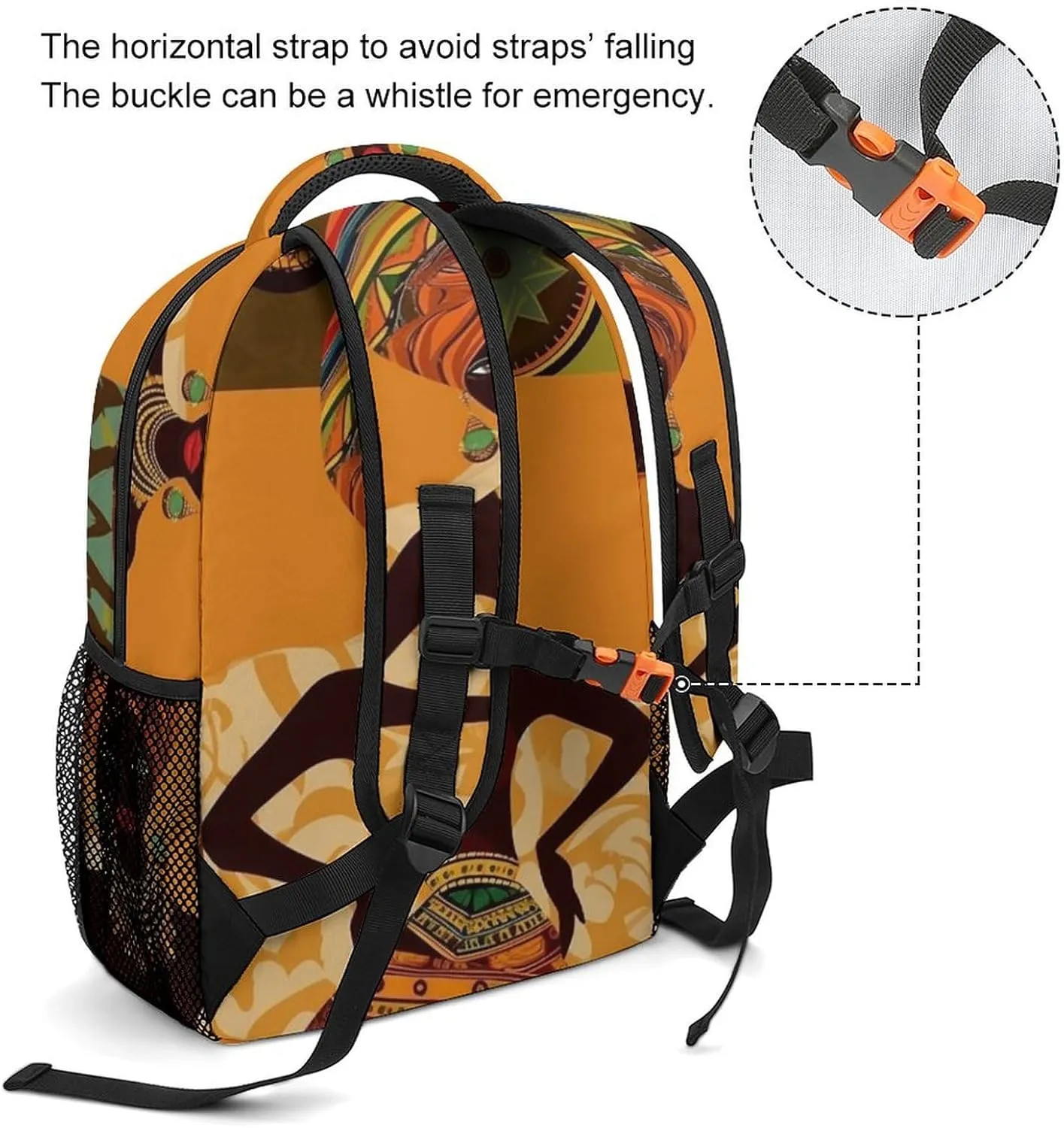 Backpacks African Woman Travel Bag Laptop Backpack Casual Daypack for Weekender Business Hiking