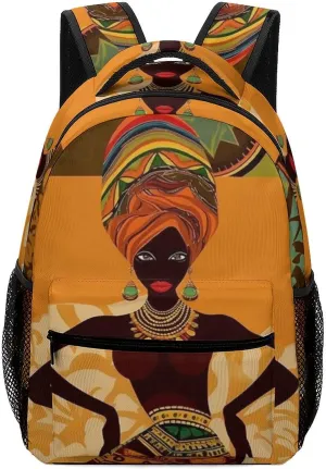 Backpacks African Woman Travel Bag Laptop Backpack Casual Daypack for Weekender Business Hiking