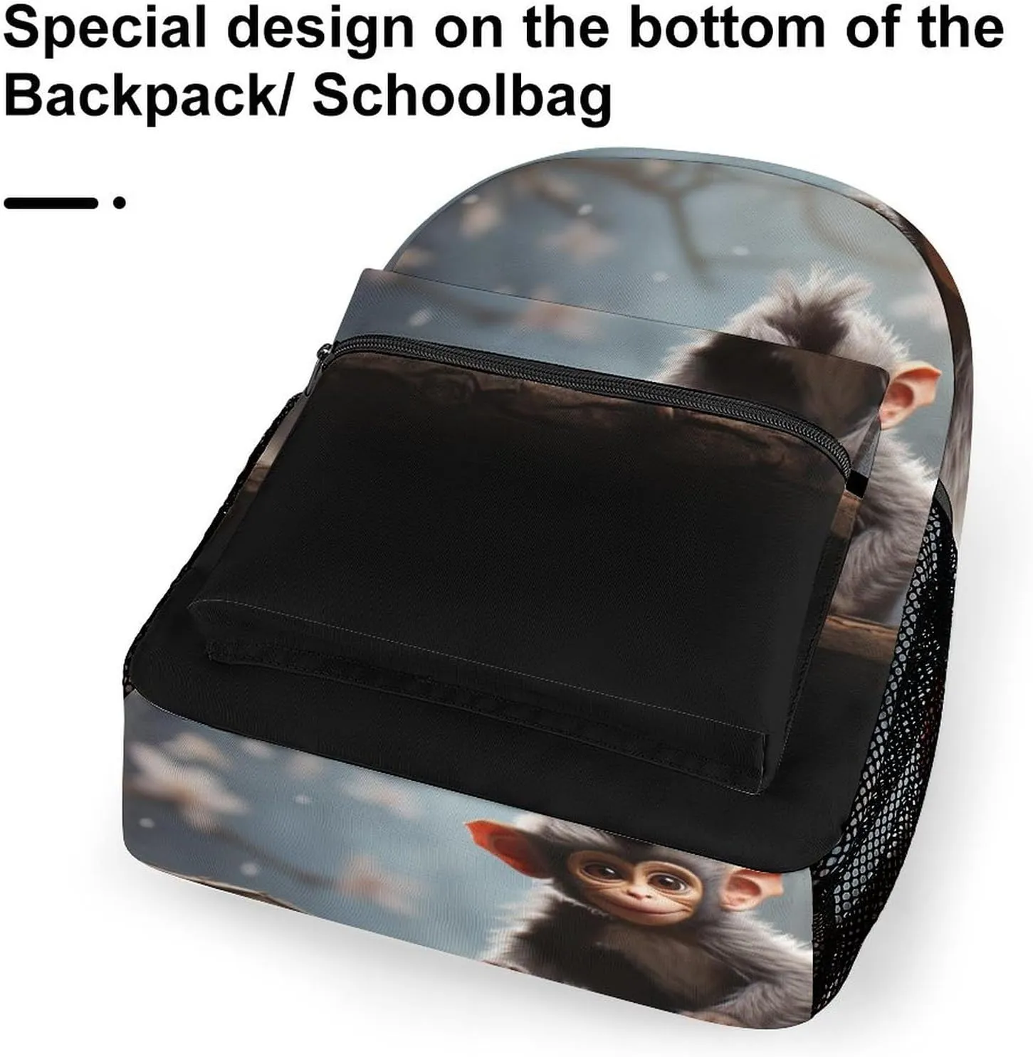 Backpacks Cute Monkey Travel Bag Laptop Backpack Casual Daypack for Weekender Business Hiking