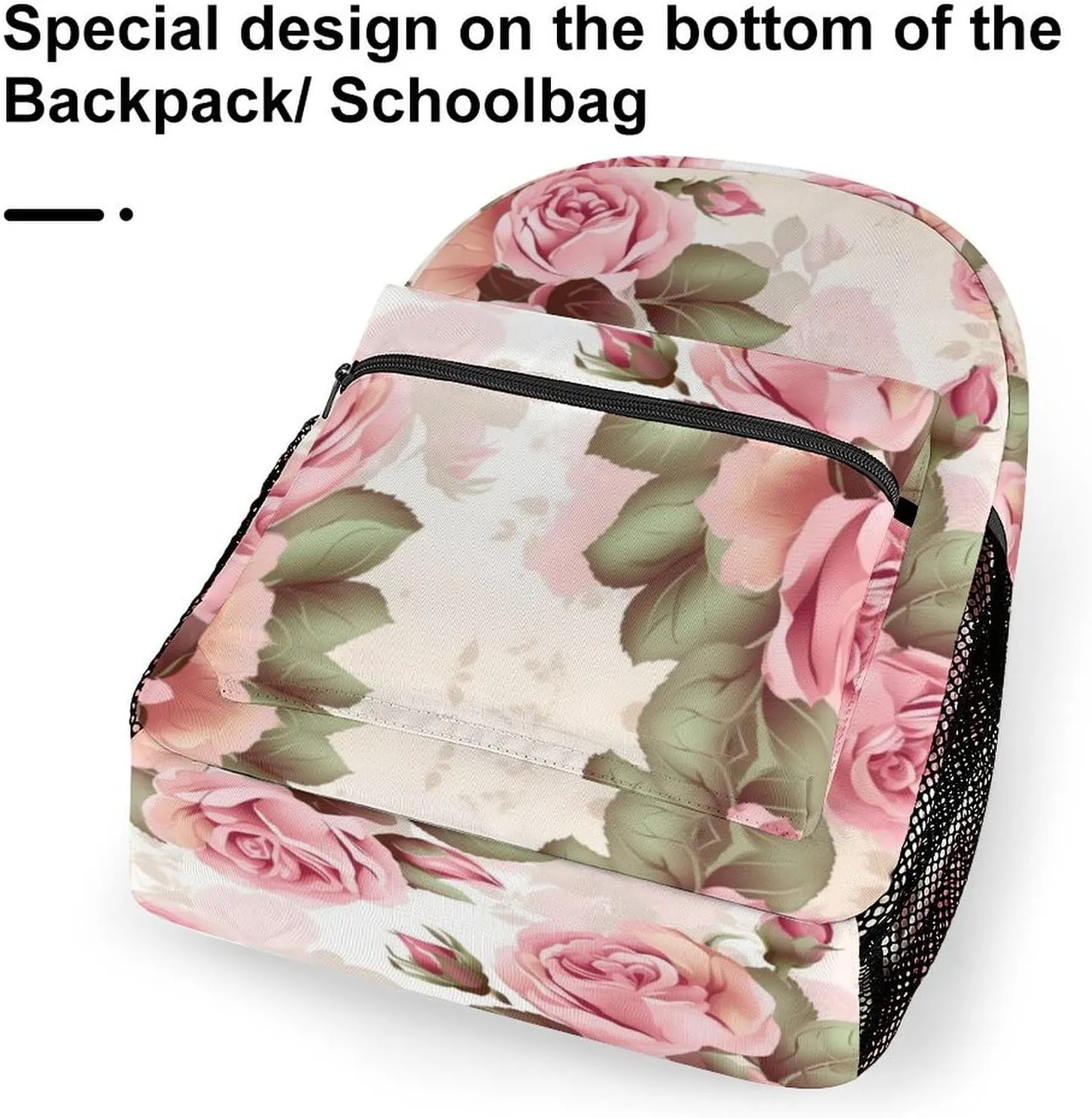 Backpacks Rose Floral Travel Bag Laptop Backpack Casual Daypack for Weekender Business Hiking