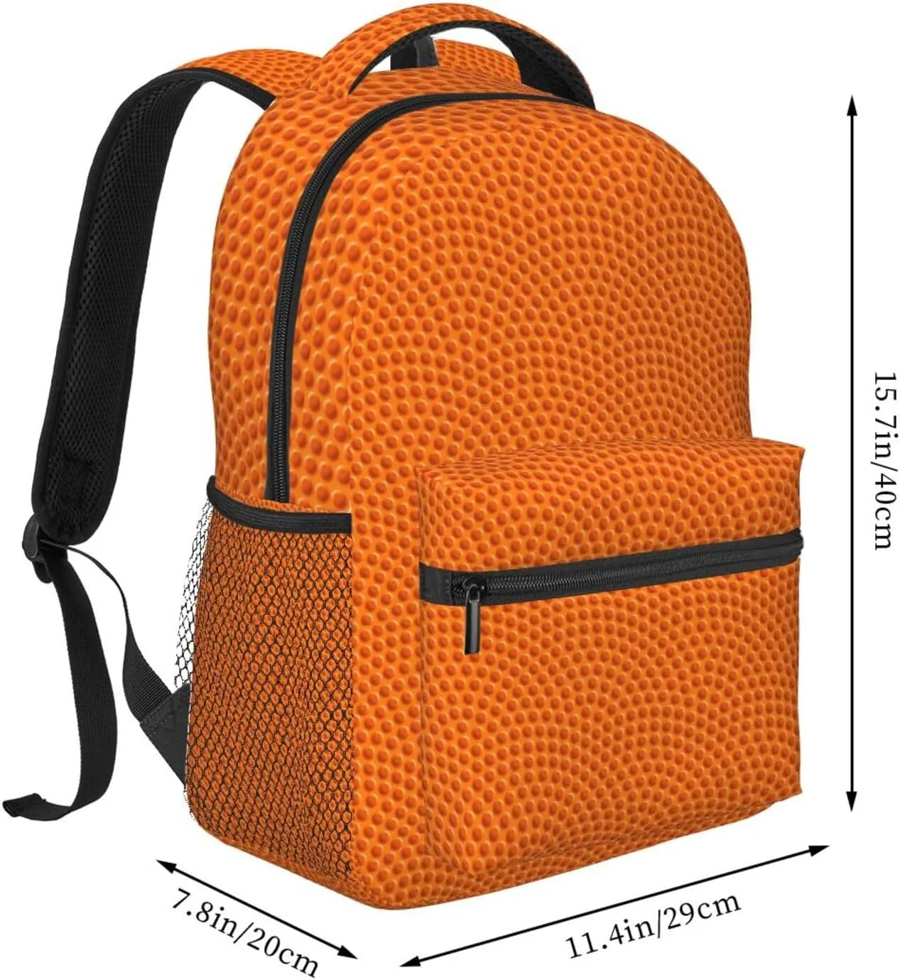 Basketball Travel Laptop Backpack for Women Lightweight Backpack Adjustable College Backpack Fits 15.6 Inch Laptop Bag Waterproof Travel Backpack for Men