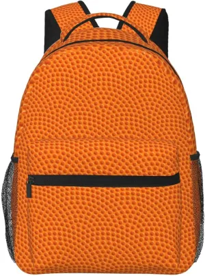 Basketball Travel Laptop Backpack for Women Lightweight Backpack Adjustable College Backpack Fits 15.6 Inch Laptop Bag Waterproof Travel Backpack for Men