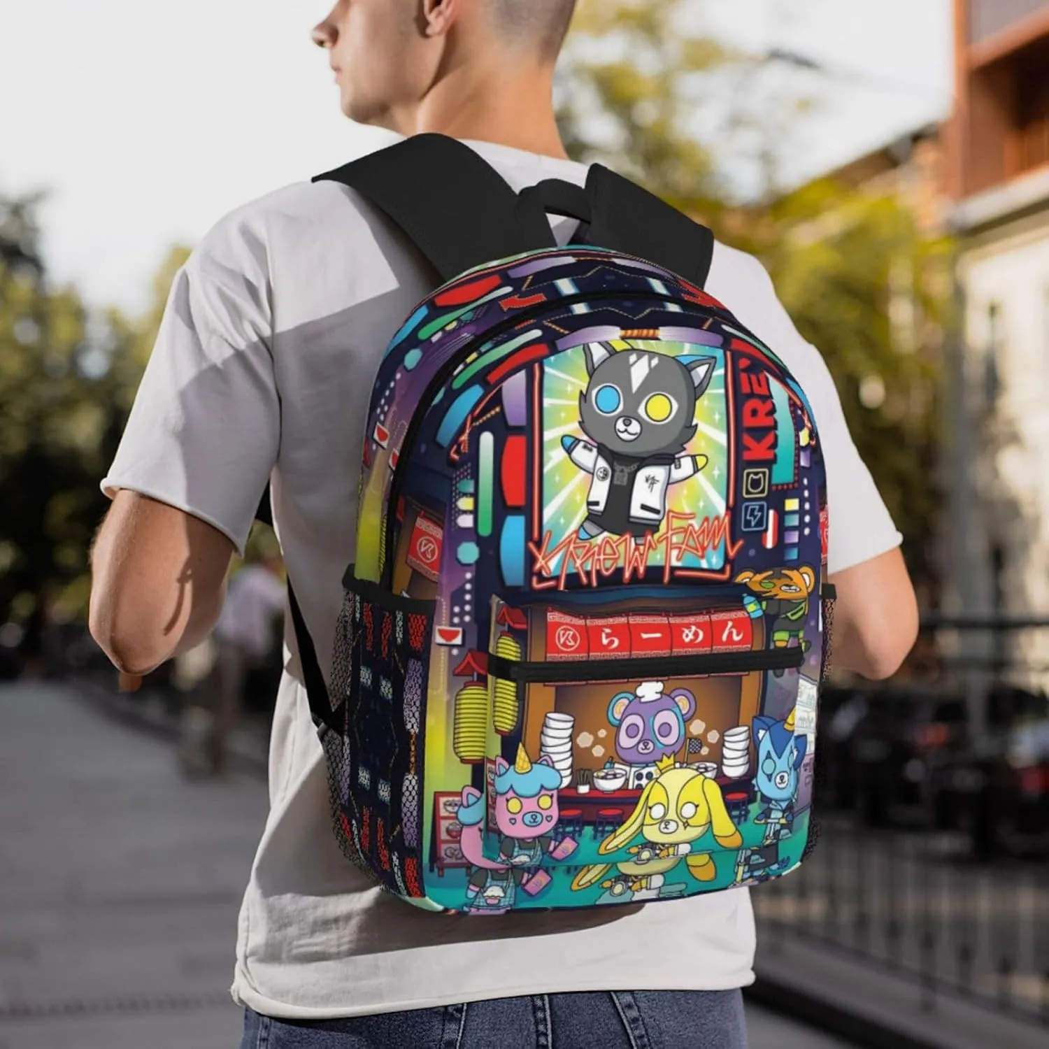 Big Capacity Backpack Fashion Daypack With Adjustable Straps Travel Laptop Backpacks, Black7
