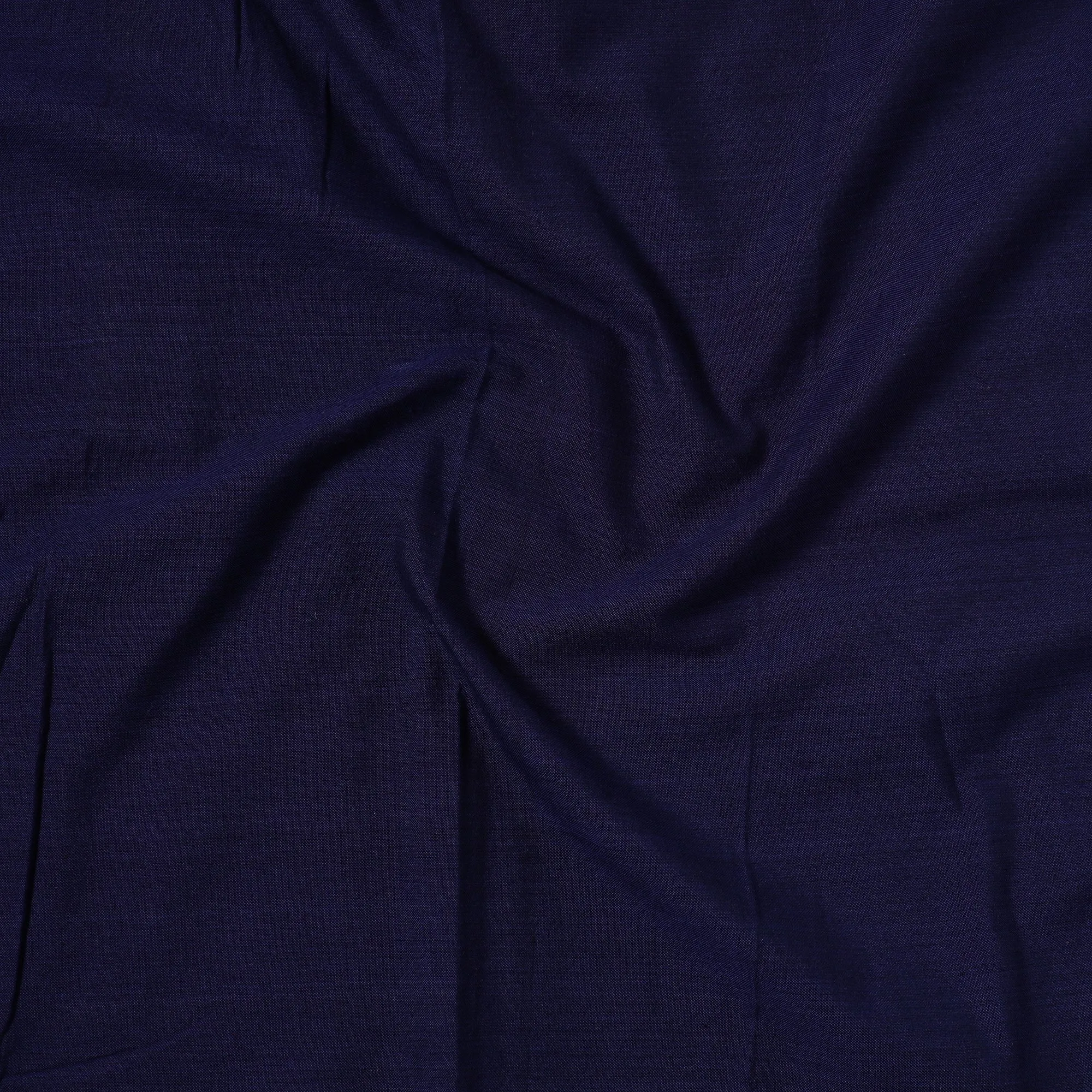 Blue - Jhiri Pure Handloom Cotton Precut Fabric (1.8 meter) 35