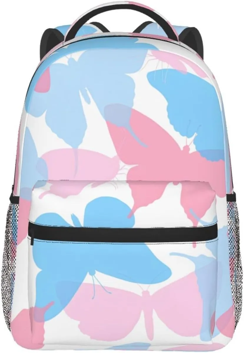 Butterfly Travel Laptop Backpack for Women Lightweight College Backpack Adjustable Fits 15.6 Inch Laptop Bag Waterproof for Gym, Men, Work