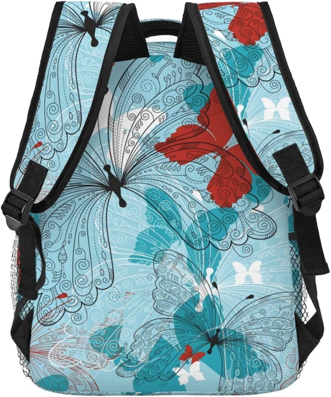Butterfly Travel Laptop Backpack for Women Lightweight College Backpack Adjustable Fits 15.6 Inch Laptop Bag Waterproof for Gym, Men, Work