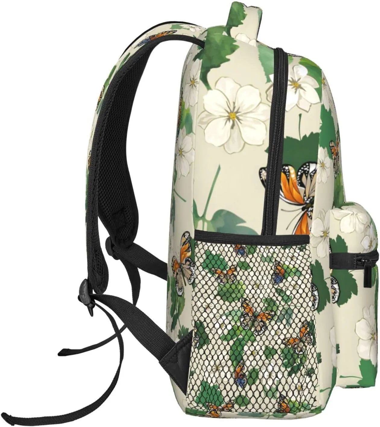 Butterfly Travel Laptop Backpack for Women Lightweight College Backpack Adjustable Fits 15.6 Inch Laptop Bag Waterproof for Work, Gym