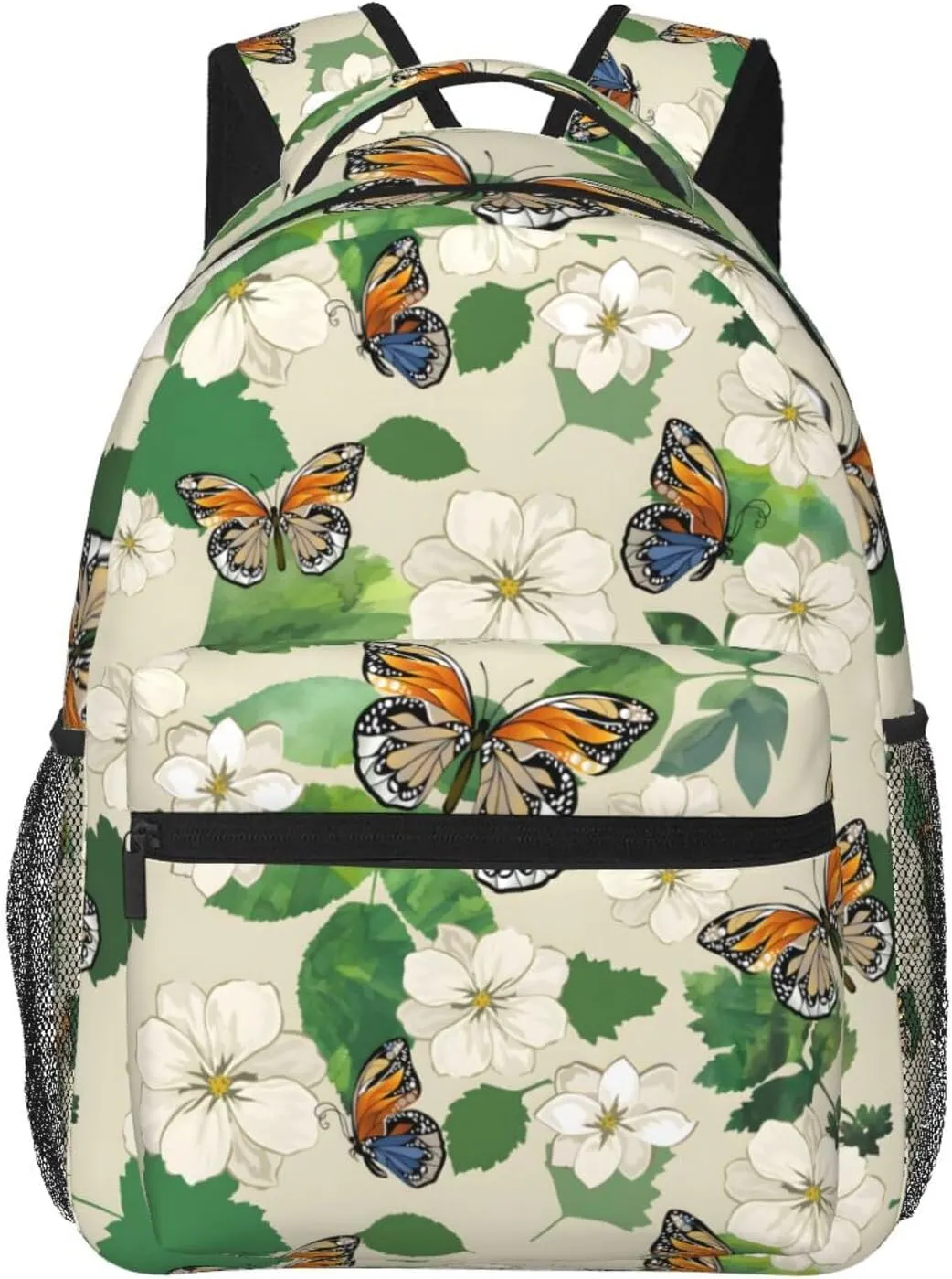 Butterfly Travel Laptop Backpack for Women Lightweight College Backpack Adjustable Fits 15.6 Inch Laptop Bag Waterproof for Work, Gym
