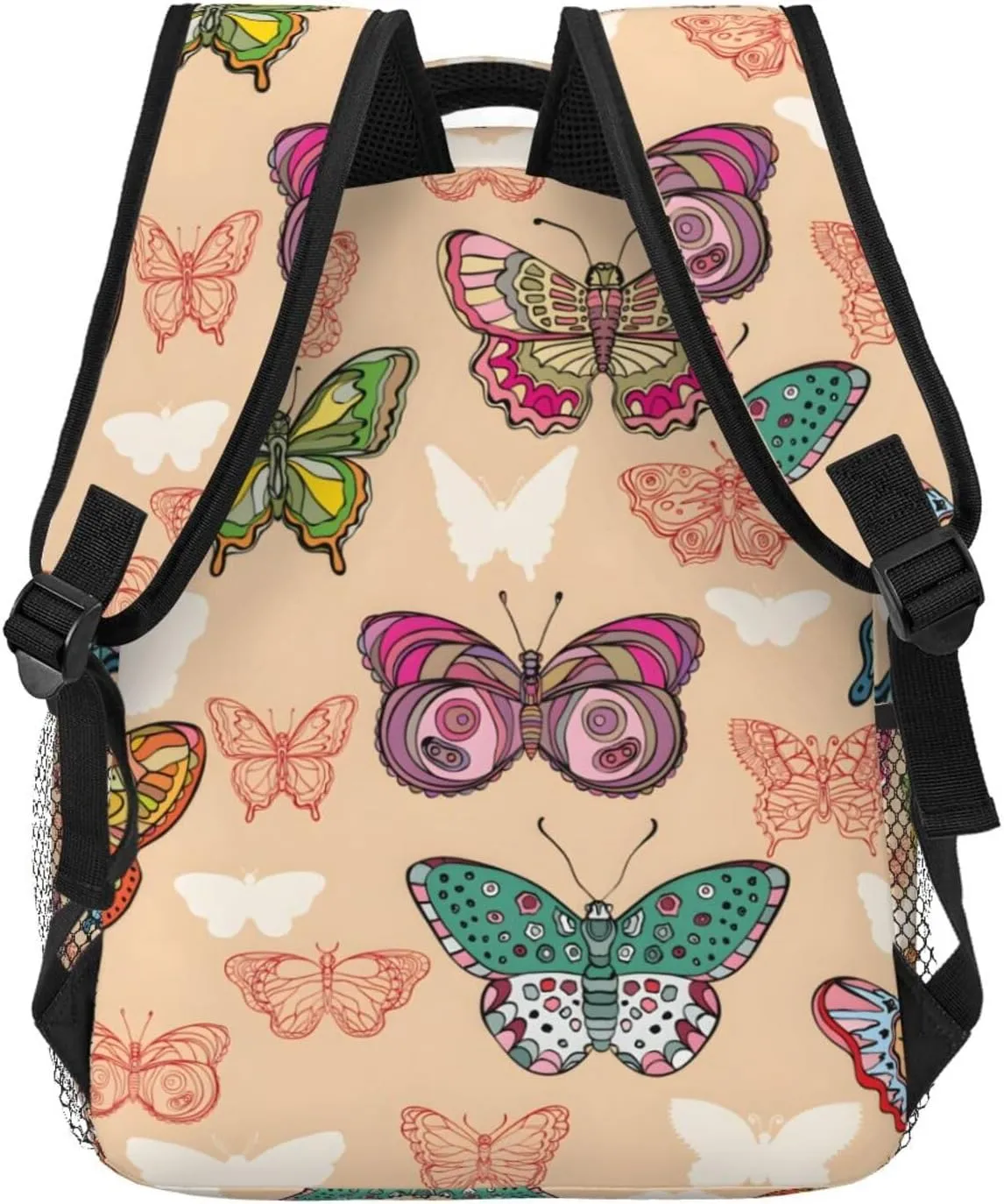 Butterfly Travel Laptop Backpack for Women Lightweight College Backpack Adjustable Fits 15.6 Inch Laptop Bag Waterproof for Work, Men, Gym