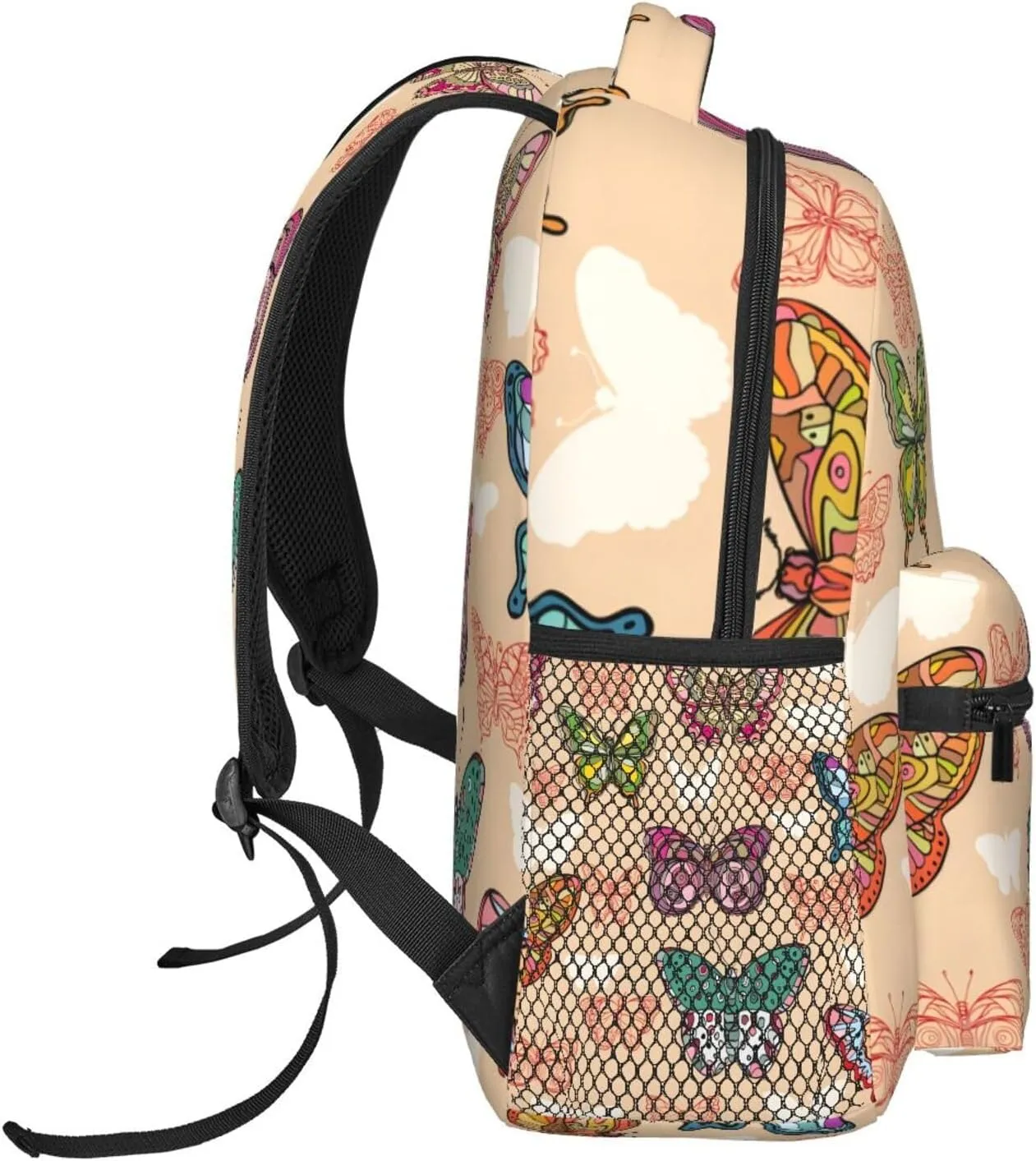 Butterfly Travel Laptop Backpack for Women Lightweight College Backpack Adjustable Fits 15.6 Inch Laptop Bag Waterproof for Work, Men, Gym