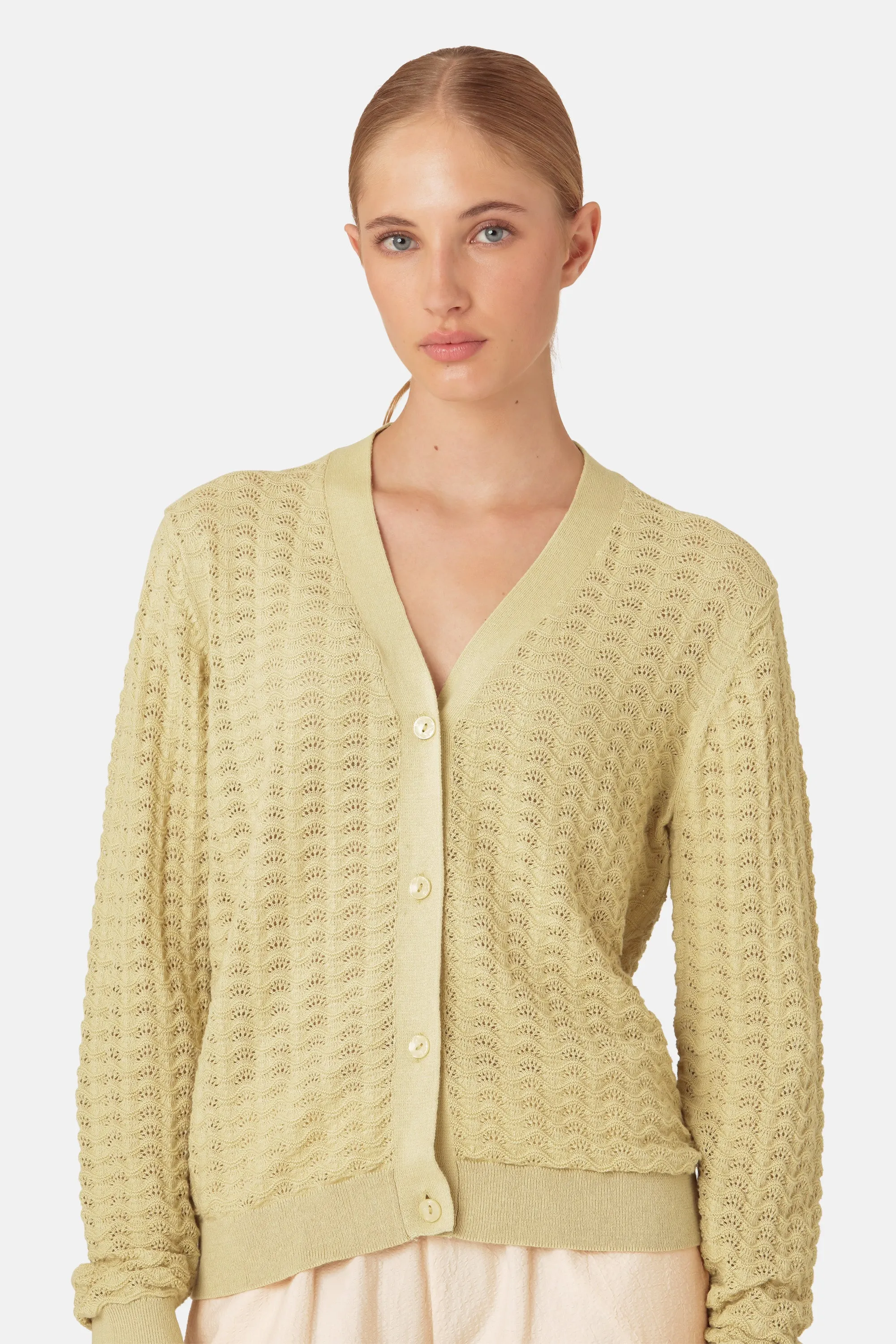 Cardigan - Olive Grass