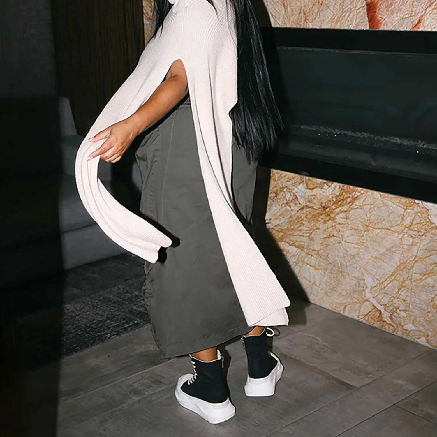 Casual Cargo Skirt for Women High Waisted Skirts Denim Skirt with Pocket Beach A Line Dress for Women's Novelty