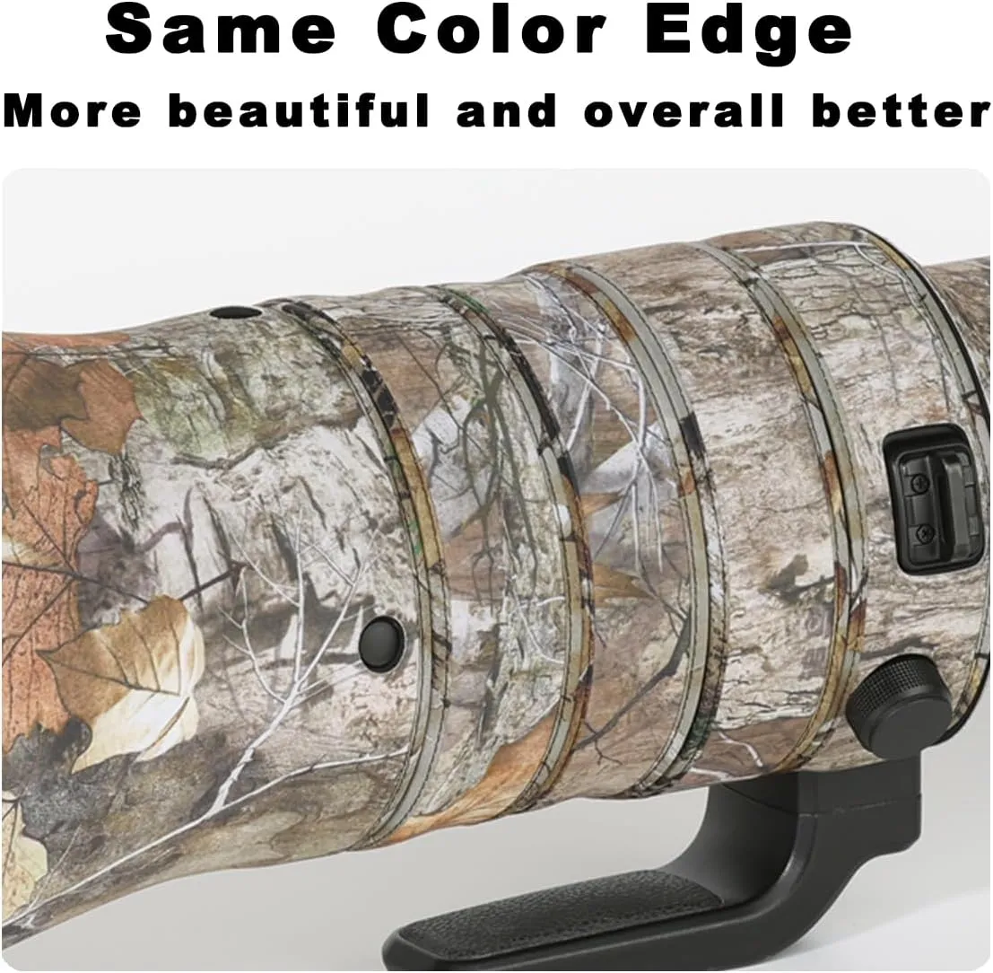 CHASING BIRDS Camouflage Waterproof Lens Coat for Nikon Z 400mm f/2.8 TC VR S Rainproof Lens Protective Cover (Brown Grid)