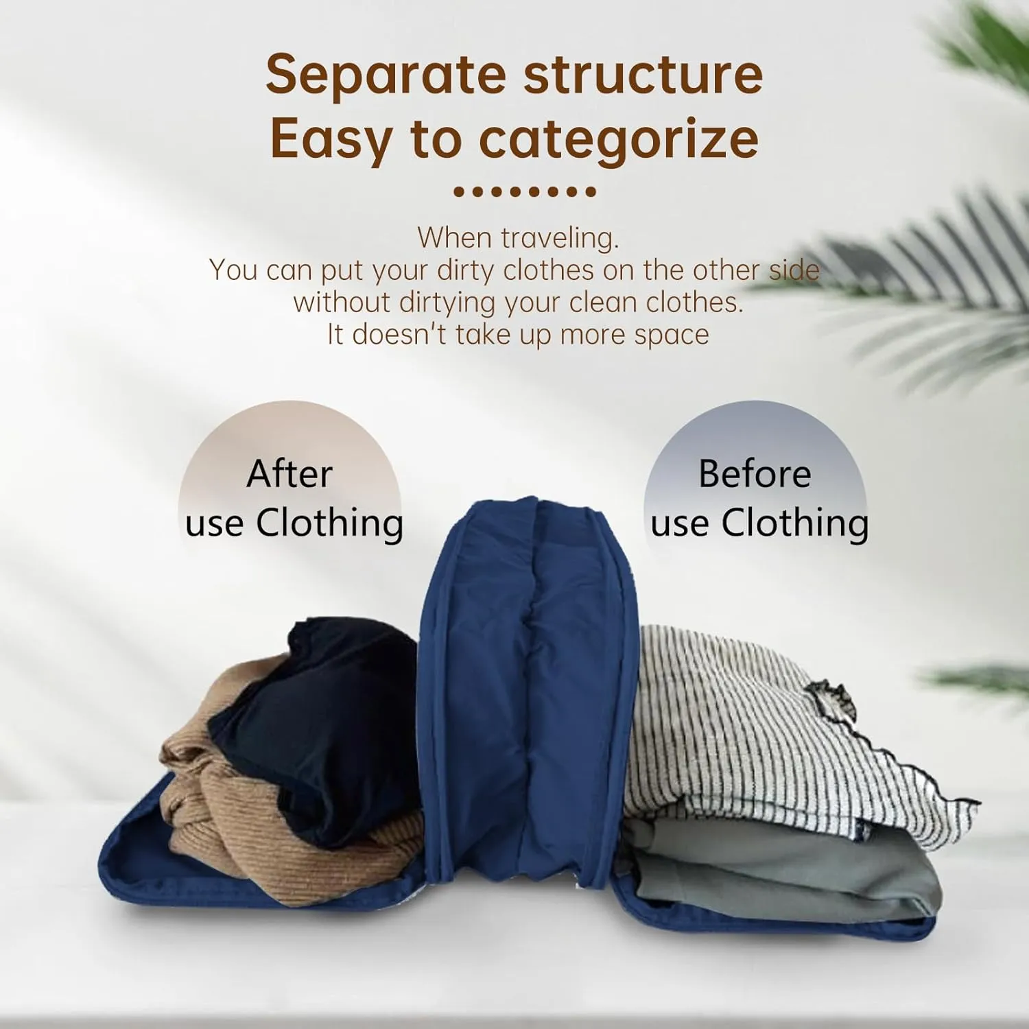 Compression Packing Cubes 2/3/4 sets, Large Travel Packing organizers for Carry on Luggage, 2 Sides Expandable Storage Bags for Backpacking, Suitcases (NavyBlue, Pack 3(L M S))