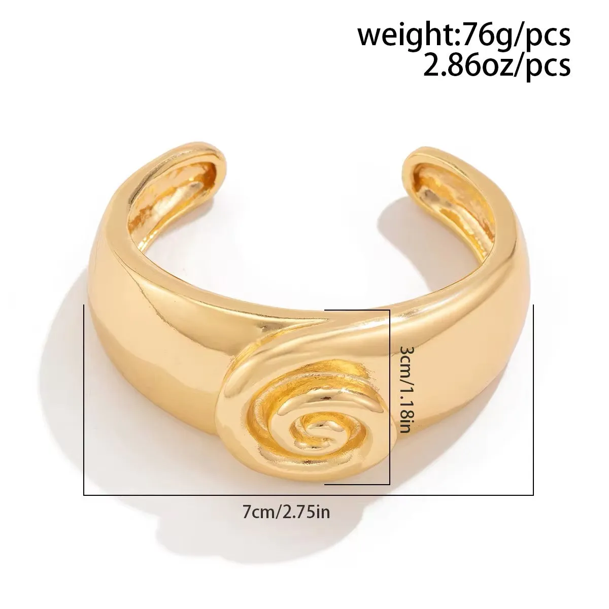 Creative Spiral Conch Symbol Bangles Bracelet