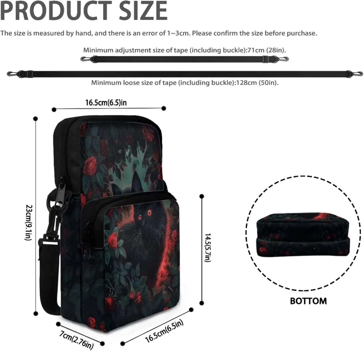 Crossbody Bag for Girls, Small Shoulder Bags Messenger Bag Phone Case Waist Pouch