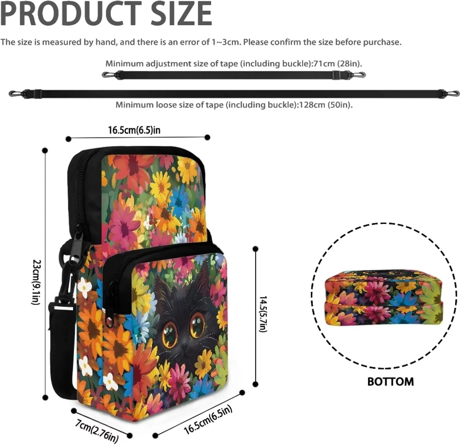 Crossbody Bag for Girls, Small Shoulder Bags Messenger Bag Phone Case Waist Pouch
