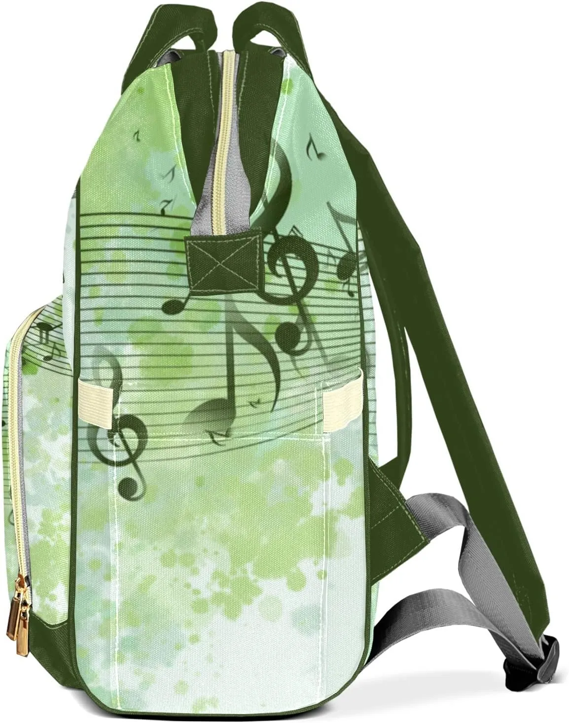 Custom Mummy Bags Music Diaper Bag Shoulder Backpacks Nursing Giving for Teenager
