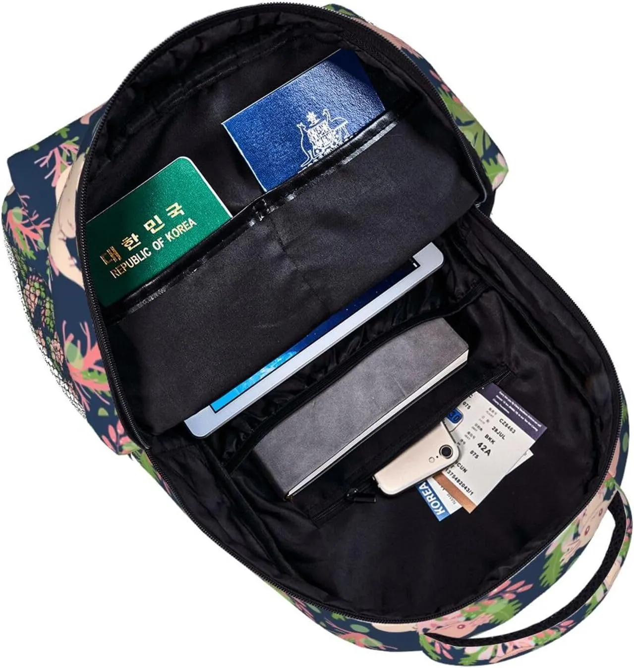 Cute Axolotl Backpack for Women Man Lightweight Laptop Backpacks Book Bag Casual Daypacks for Hiking Travel College Office