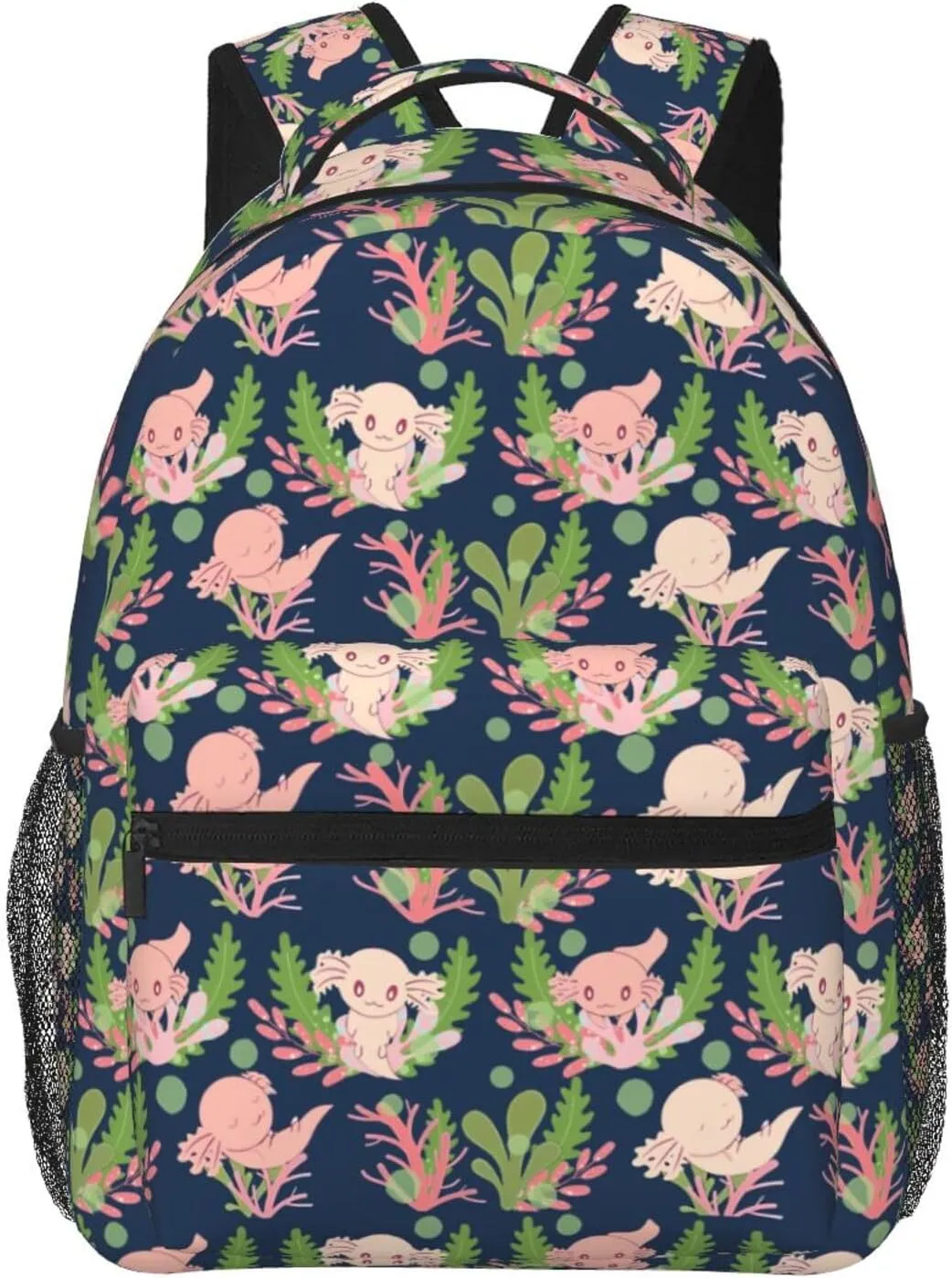 Cute Axolotl Backpack for Women Man Lightweight Laptop Backpacks Book Bag Casual Daypacks for Hiking Travel College Office