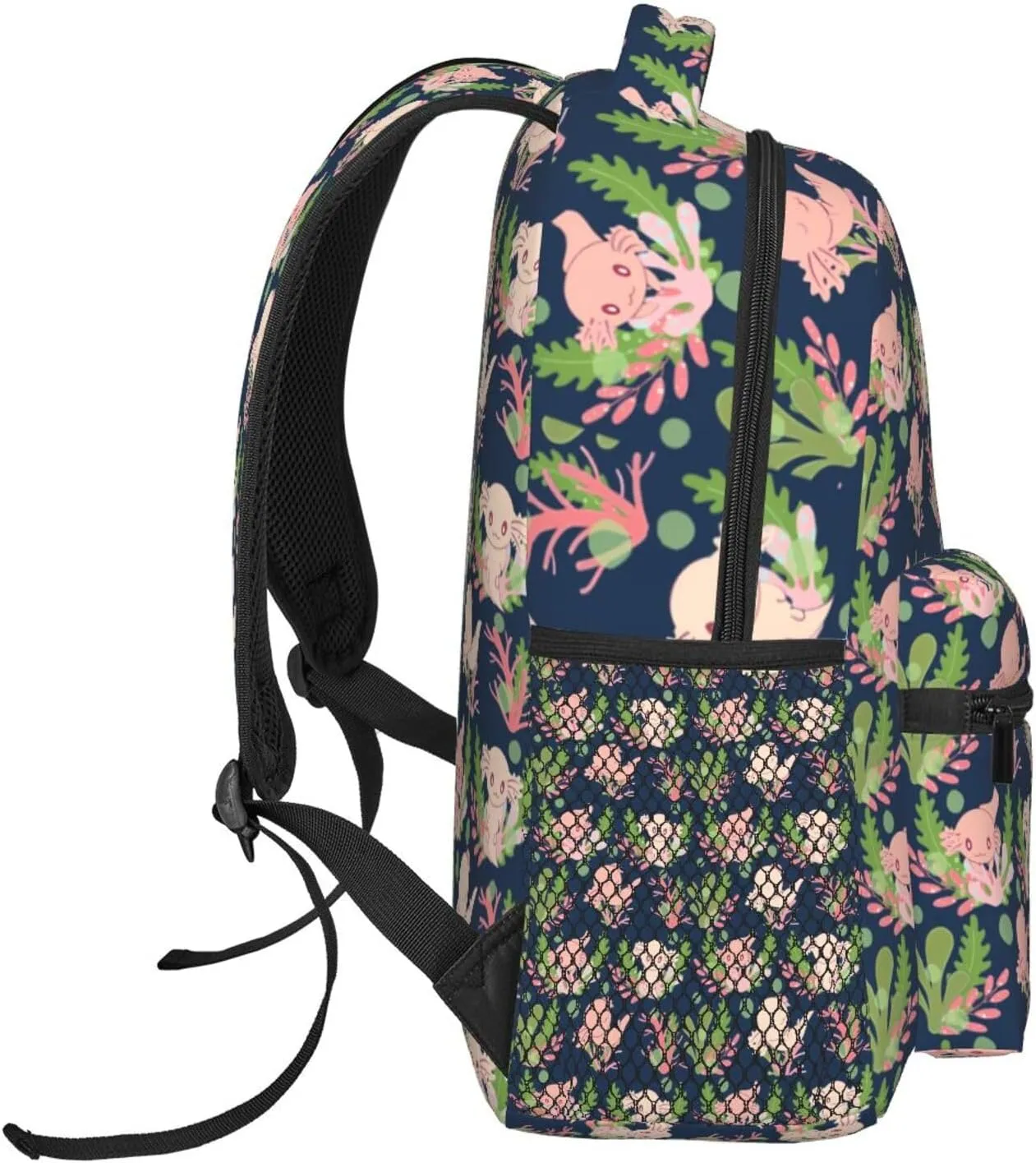 Cute Axolotl Backpack for Women Man Lightweight Laptop Backpacks Book Bag Casual Daypacks for Hiking Travel College Office