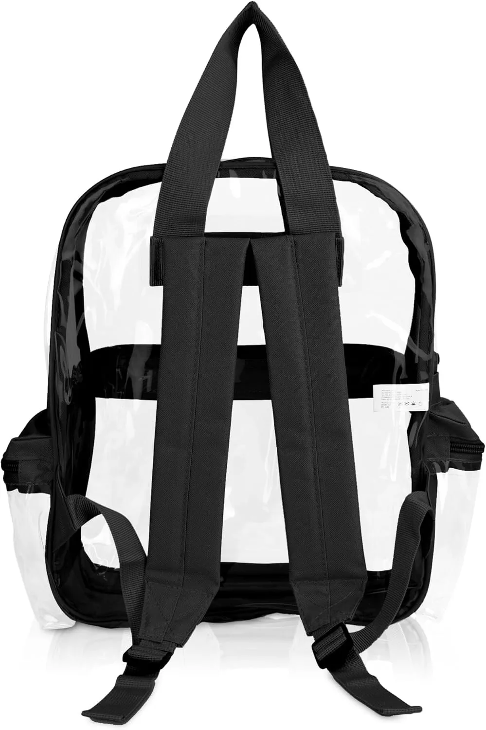 DALIX Clear Backpack for School Transparent Bags Girls Boys Clear 12 Pack