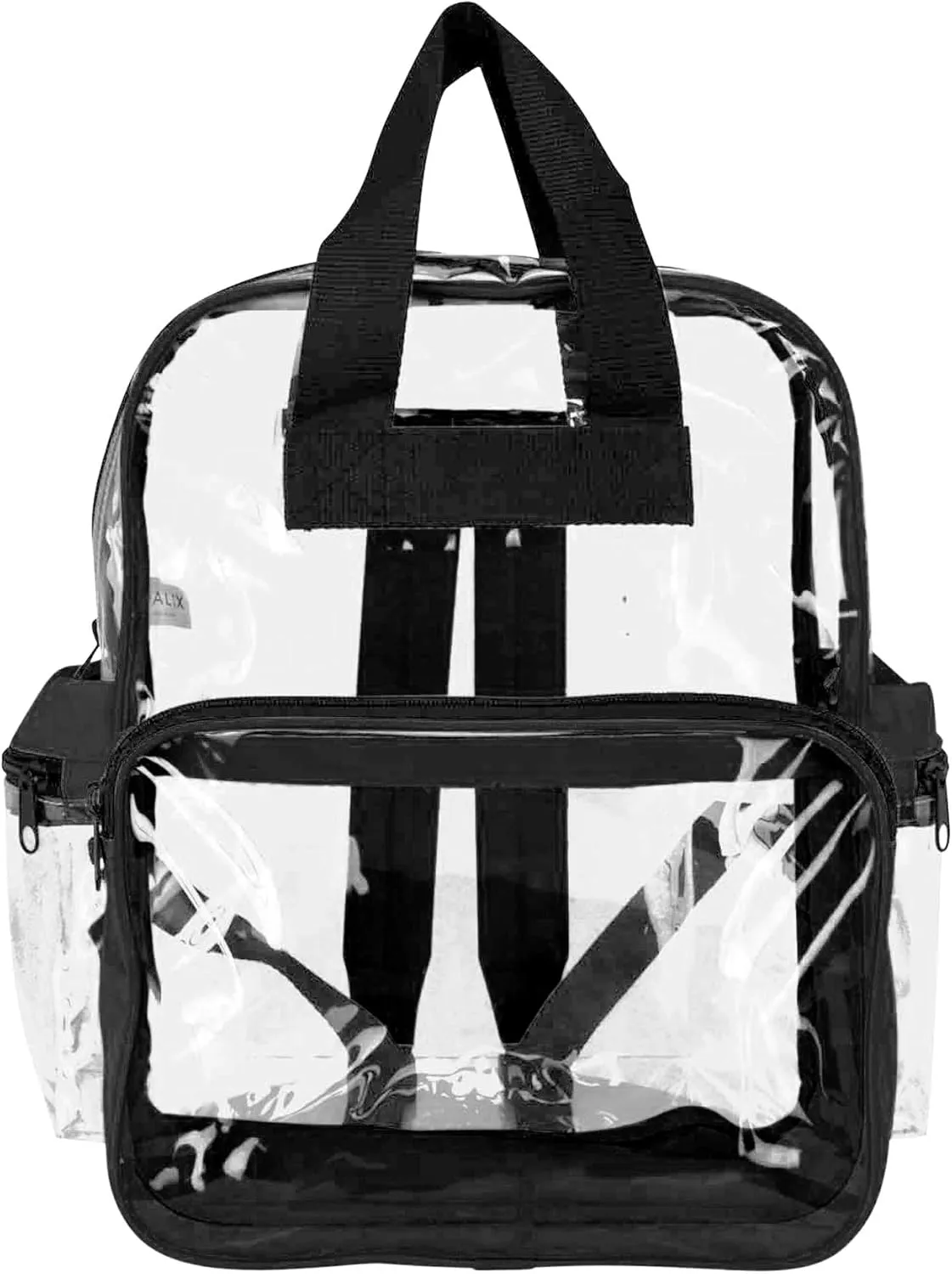 DALIX Clear Backpack for School Transparent Bags Girls Boys Clear 12 Pack