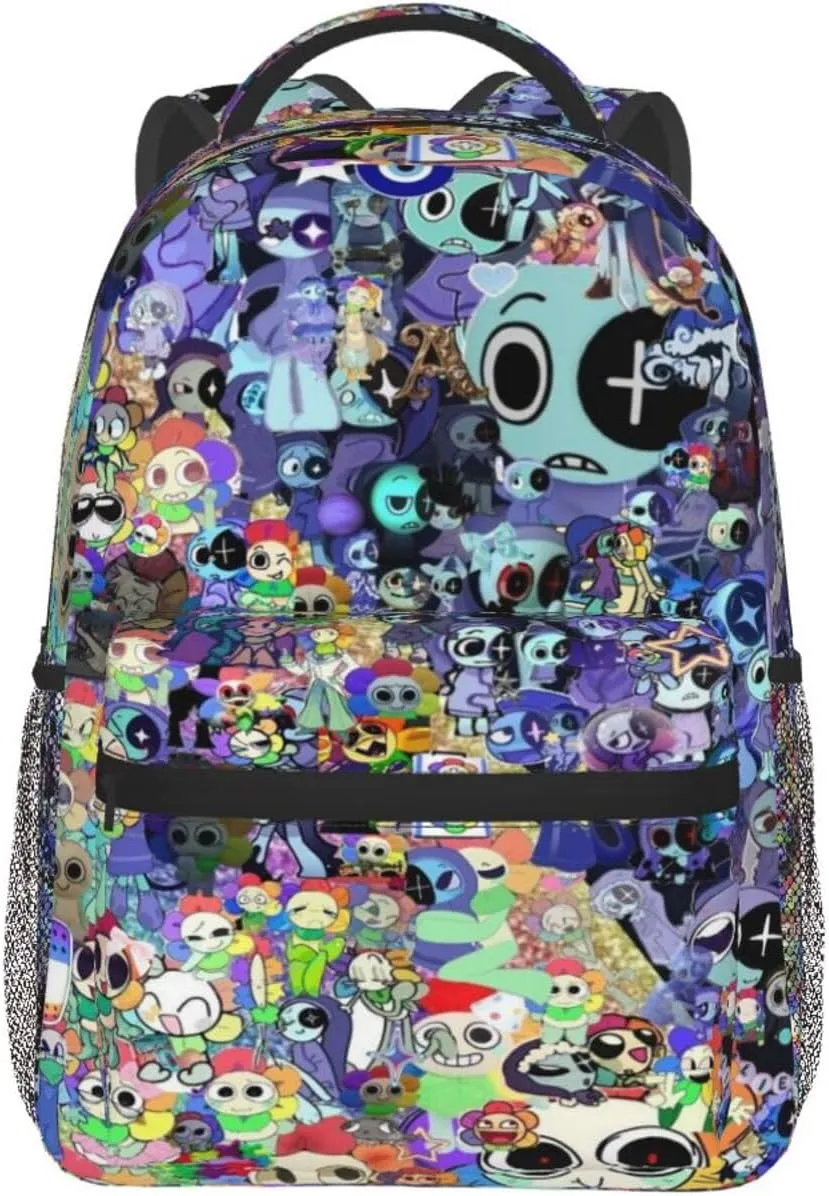 Dandys World Backpack Cartoon Large Capacity Laptop Backpack Travel Backpacks For Unisex