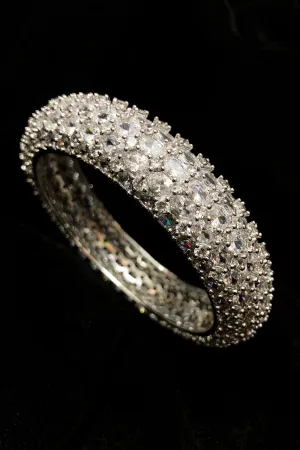 Diamond silver-tone Bracelet American Crystal Stone Bracelet for Women and Girls (D146)