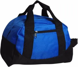 Duffle Bag, Gym, Travel Bag Two Tone (Royal - small (12" x 8" x 8"))