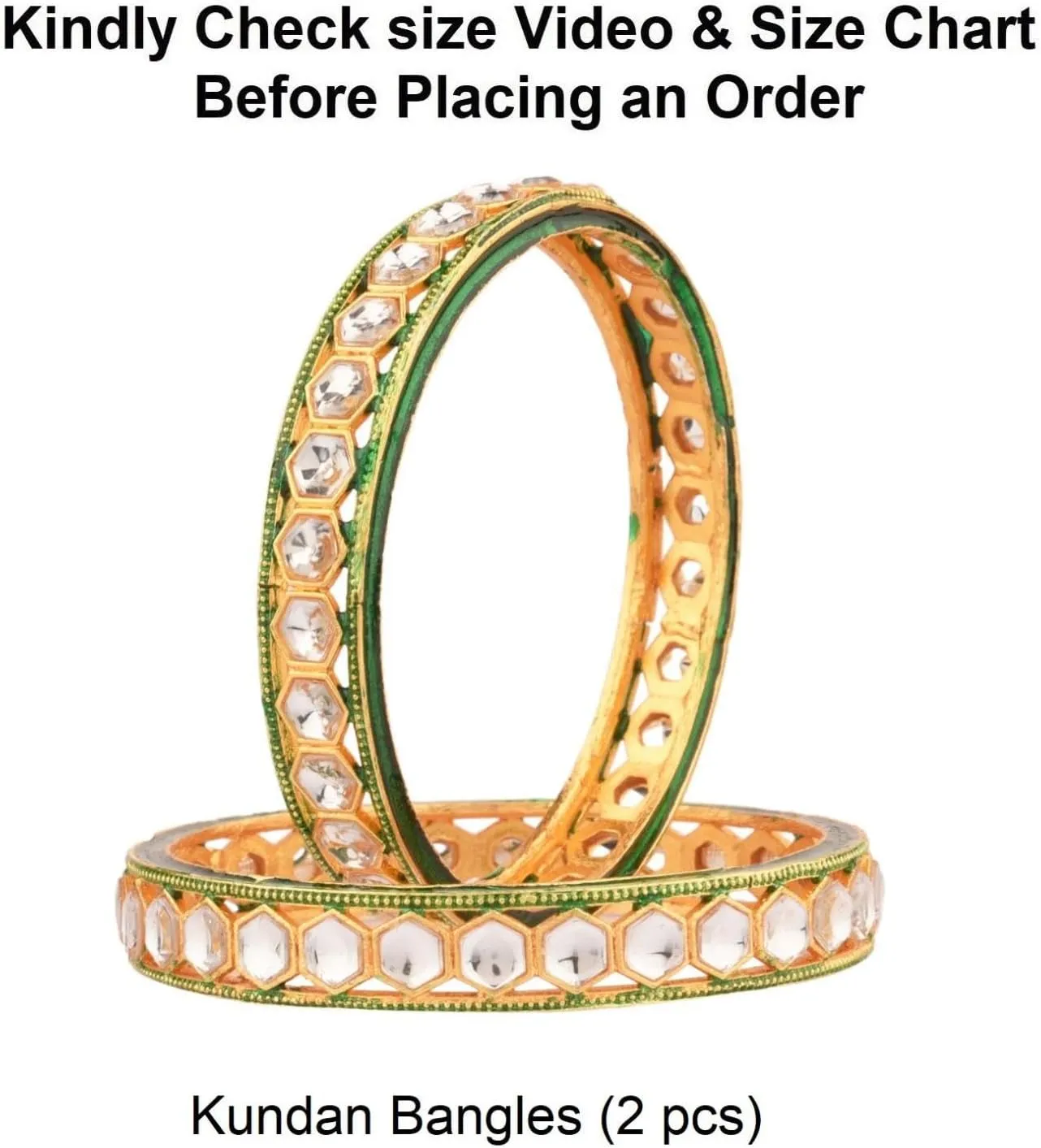 Efulgenz Indian Bangle Set for Women Stylish Bangle Set Indian Faux Kundan Crystal Bangles Bracelet Indian Bridal Jewelry for Wedding Bollywood Fashion Jewelry