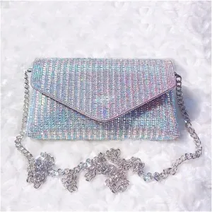 Evening Bag Rhinestone Purse Hand Bags For Women Handbags Chain Silver Purse Party Bags