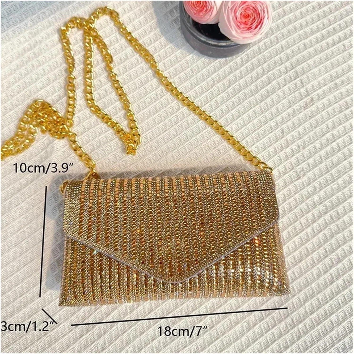 Evening Bag Rhinestone Purse Hand Bags For Women Handbags Chain Silver Purse Party Bags