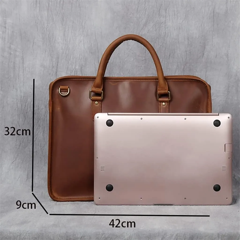 Genuine Leather Briefcase Men Bag Business Handbag Male Laptop Shoulder Bags Men Briefcase