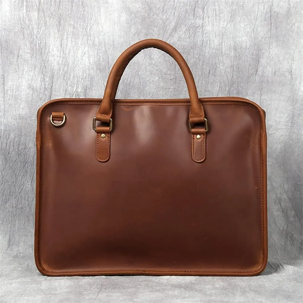 Genuine Leather Briefcase Men Bag Business Handbag Male Laptop Shoulder Bags Men Briefcase