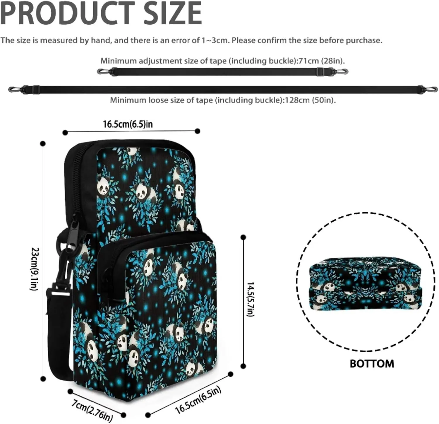 Girls Crossbody Bag Polyester Shoulder Bags Smart Phone Case Coin Wallet Purse