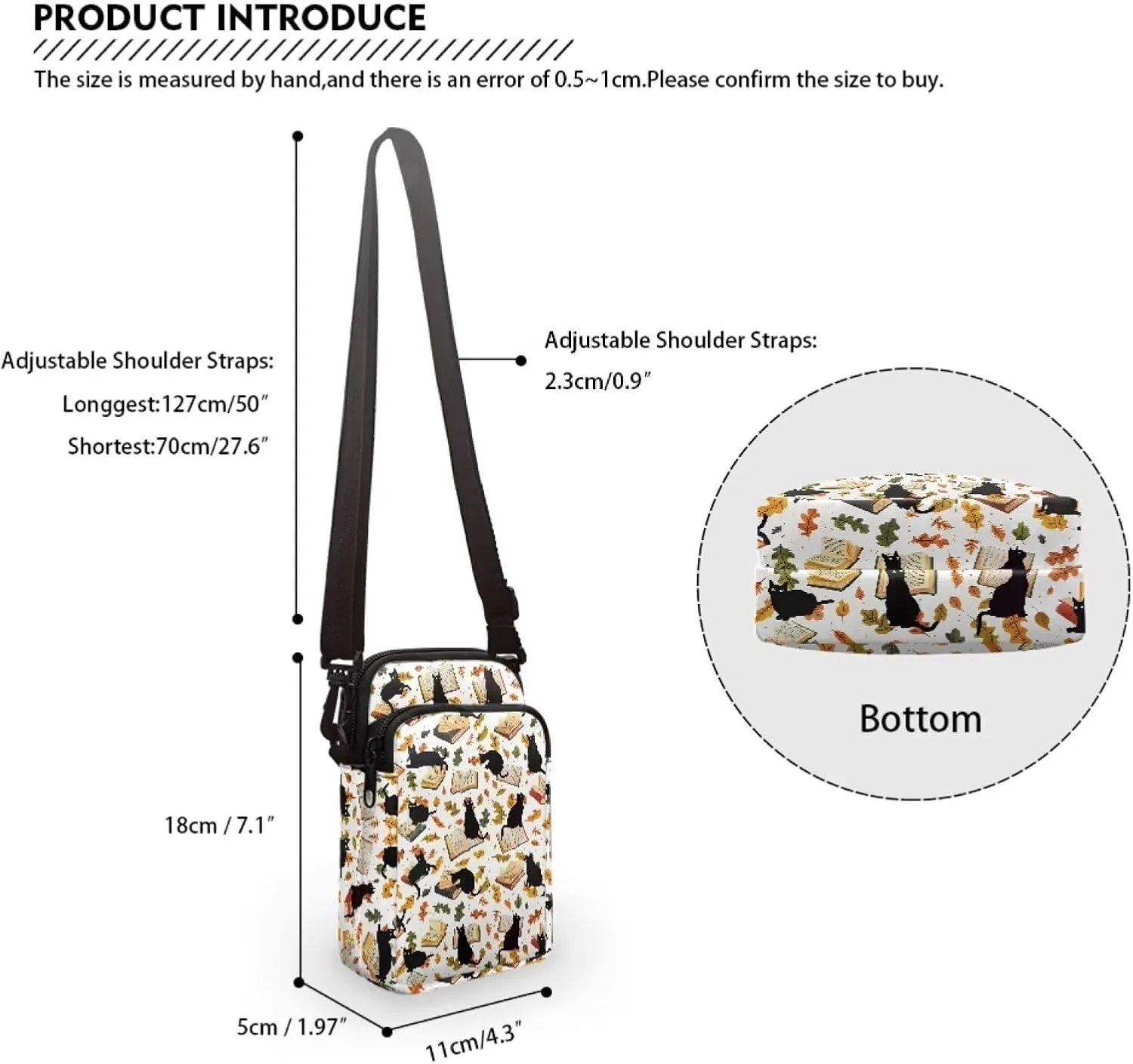 Girls Shoulder Bags Crossbody Messenger Bag Chest Bag Phone Pouch for Travel School