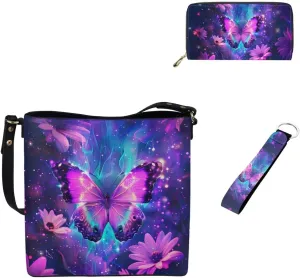 Handbags for Women Shoulder Bags Tote Satchel Hobo 3Pcs Purse Set