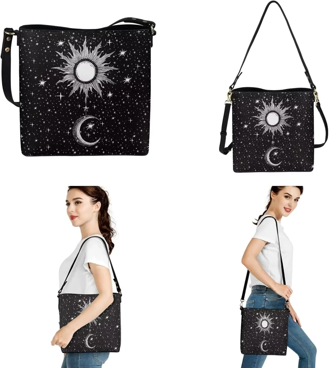 Handbags for Women Shoulder Bags Tote Satchel Hobo 3Pcs Purse Set
