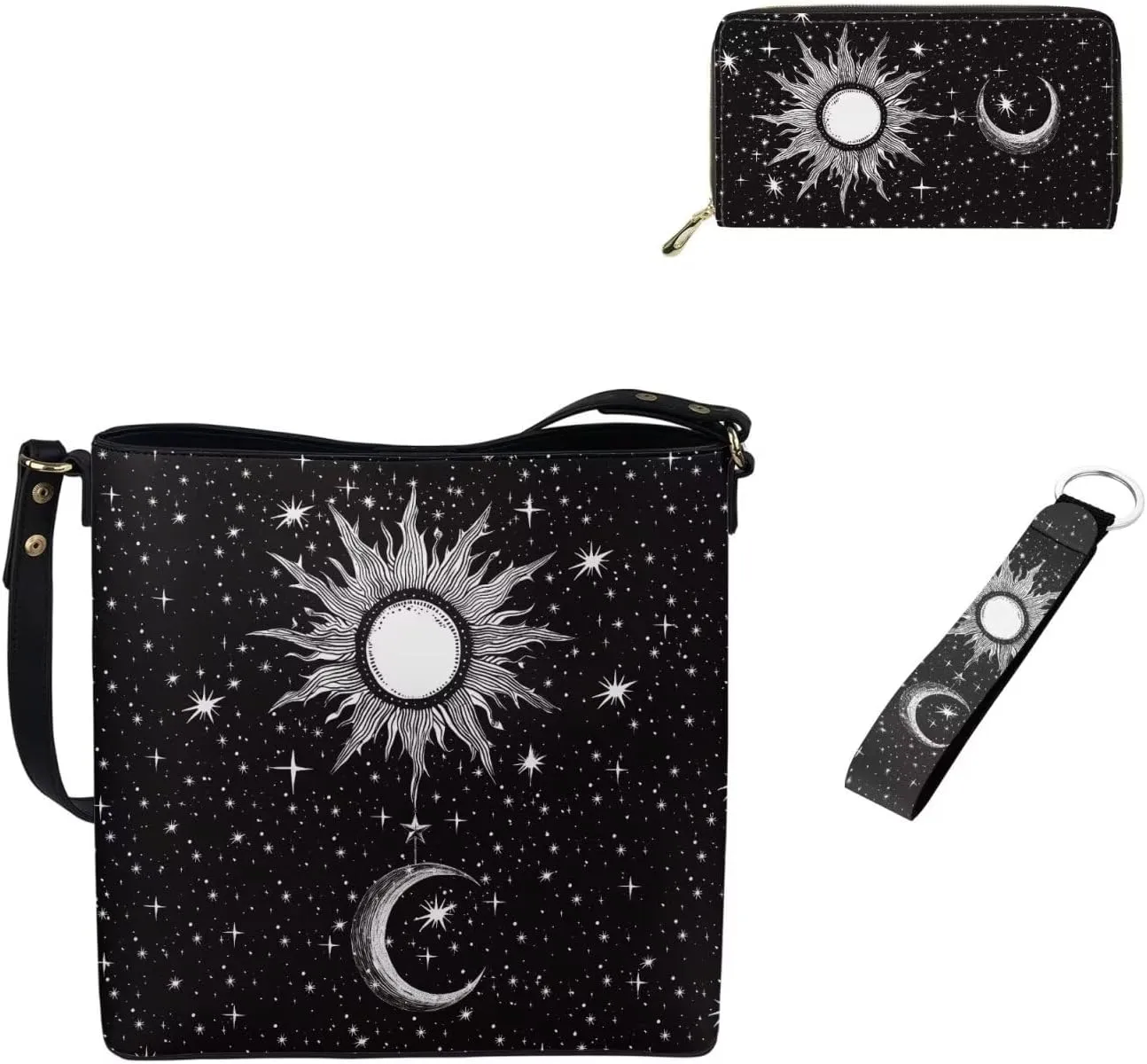 Handbags for Women Shoulder Bags Tote Satchel Hobo 3Pcs Purse Set