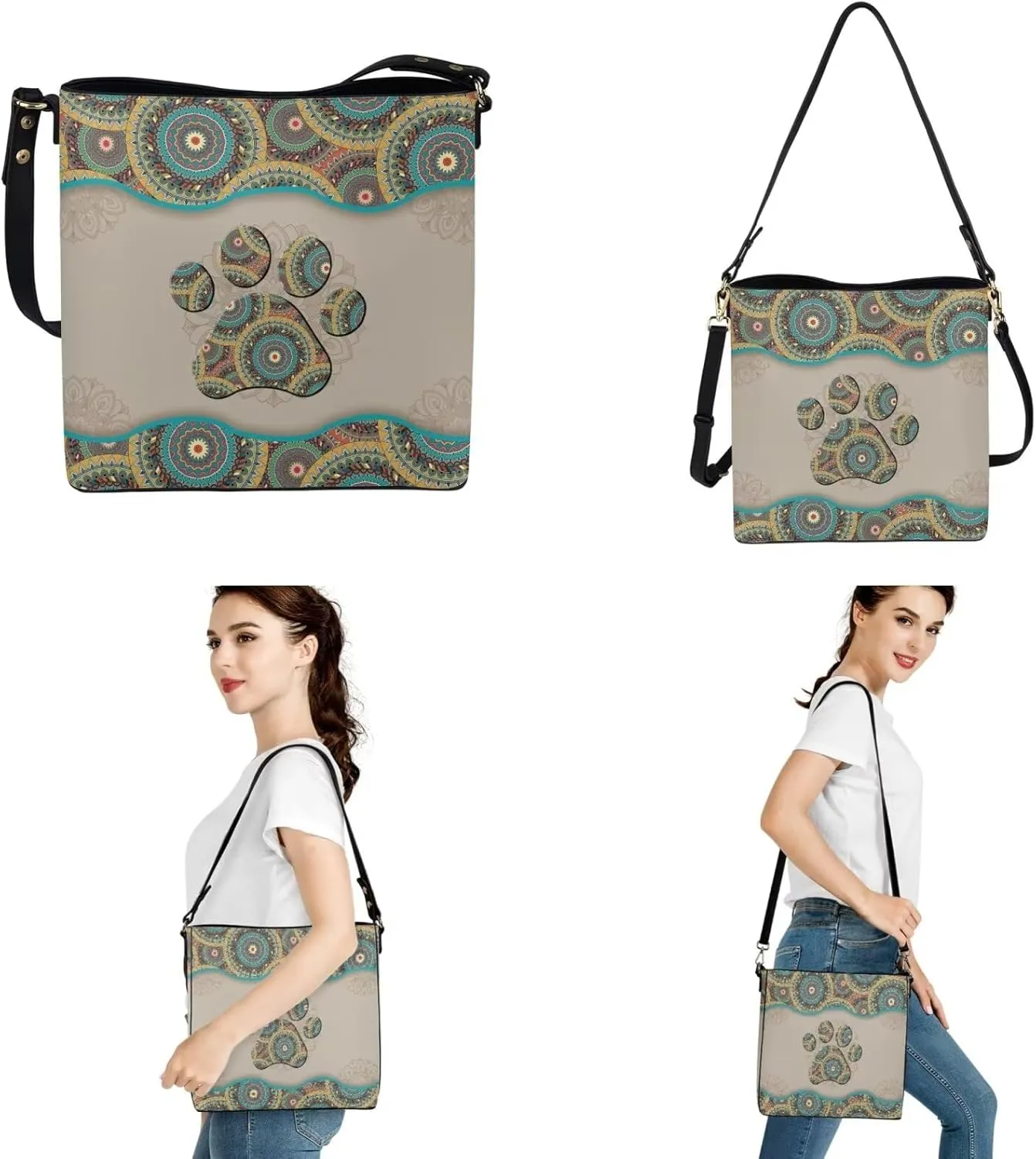 Handbags for Women Shoulder Bags Tote Satchel Hobo 3Pcs Purse Set