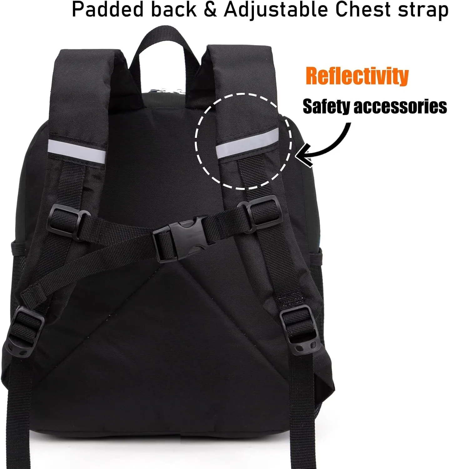 HawLander Preschool Kids Backpack, 12 inch Toddler Backpacks for Boys with Chest Strap